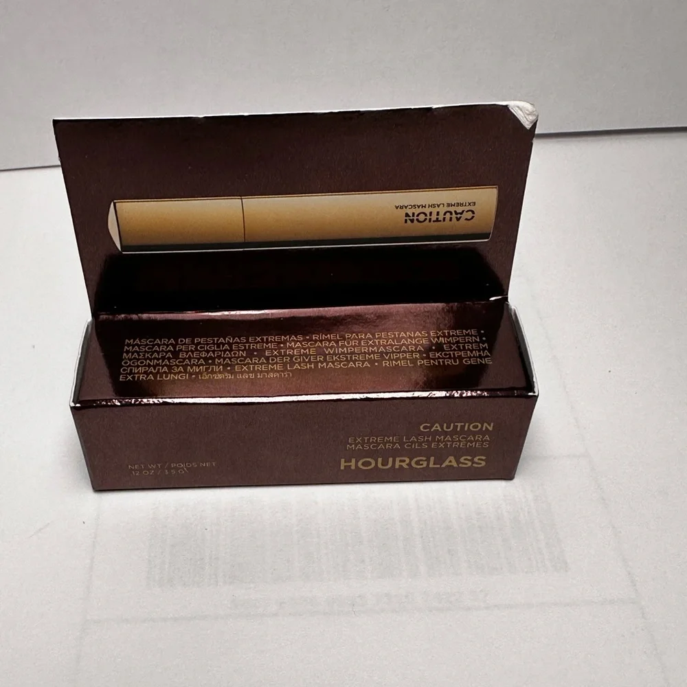 🆕 HOURGLASS Mini Caution™ Extreme Lash Mascara Ultra Black Travel Size NIB